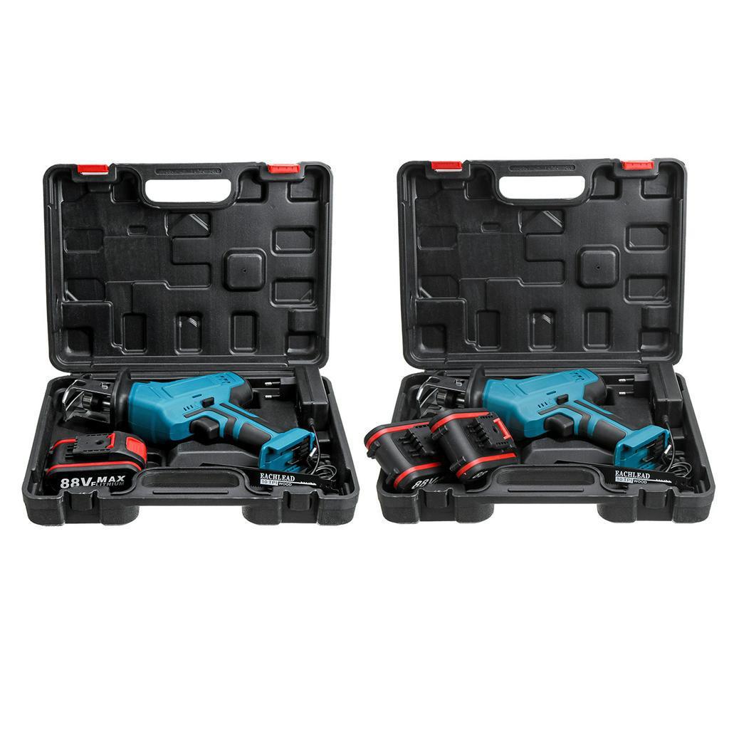 Cordless Chain Saw Brushless Motor Power Tools 88V Electric Chainsaw Garden Woodworking Power Tools With Blade For 18V Battery