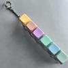 Stress Anxiety Relief Keyboard Keychain Six Keys Button With Light For Office Home Adults Kid Decompression Clicker Gifts