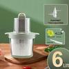 6L Stainless Steel Electric Meat Grinder & 8L Food Processor: Multifunctional for Mincing, Chopping, Baby Food, and Dough Kneading