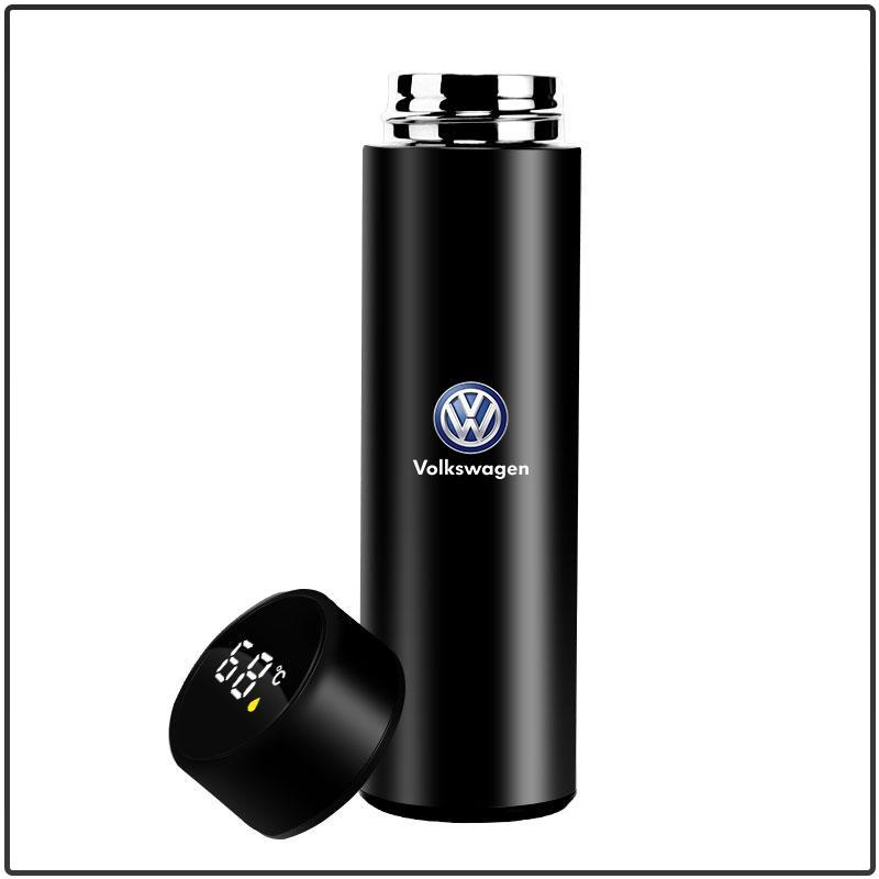 500ml Portable Car Smart Thermos Bottle Temperature Display Cup Coffee Cup For Volkswagen Golf-6 7 4 5 POLO Passat B5 B6 B7 T4 T5 Tiguan Jetta Gol