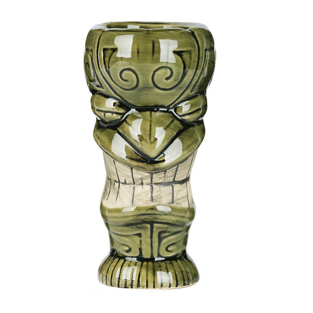 Hawaiianische Cocktailbecher Kreativer Stil Keramiktasse Biergetränk Tiki-Tasse Weinglas Barwerkzeuge Hausbar Party Trinkgeschirr Becher