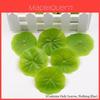 Realistic Plastic Lotus Leaf Decoration For Indoor And Outdoor Micro Landscapes 6cm Diameter