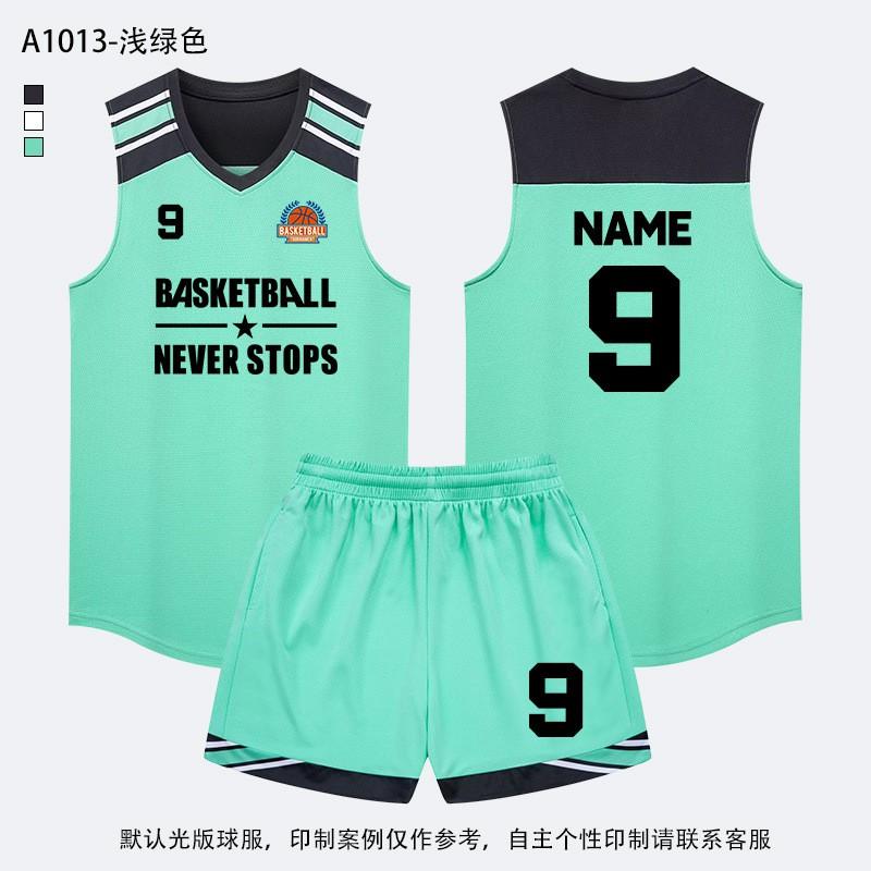 Basketball Jersey Set Men Women Teens Kids Team Training Match Custom Print Sportswear