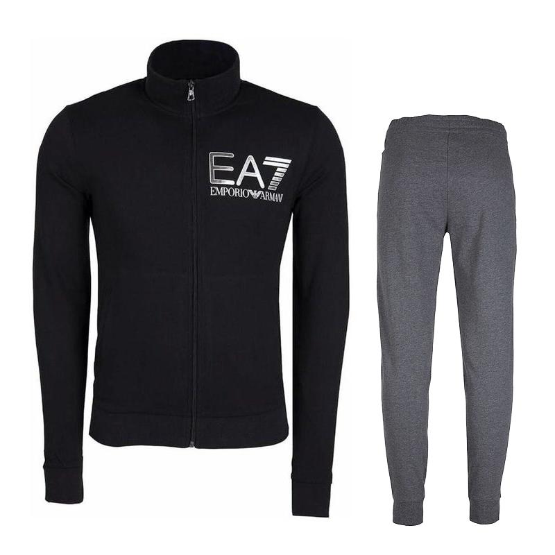 Emporio Armani EA7 SS22 Letter Logo Printed Jacket And Cuffed Casual Pants Sports Set Men sports set 6YPV53-PJ05Z-22BH S