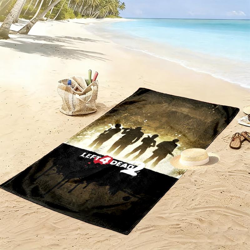 Left Dead Print Beach Towel Large Soft Quick Dry Towel For Beach Camping Swimming