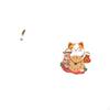 Nordic Creative Metal Sculpture And Cat Wall Clock Abstract Figurine Crafts for Home Office Bedroom