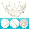 Nautical Wall Décor Set: Fishing Net, Lifebuoy, Anchor, Starfish, Fish, and Photo Props