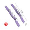1Pair Purple Jingle Bells Christmas Bell with Cloth Straps Festival Gathering DIY Christmas Tree Decorations Holiday Party TMZ