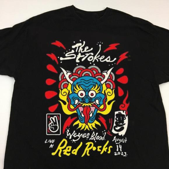 

New The Strokes Red Rocks Shirt All size New Shirt Gift Fans C141 Unisex T-Shirt L