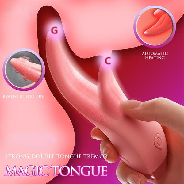 Tongue Licking Vibrator for Women G Spot Clitoris Vagina Anal Nipple Stimulation Adults Sex Toys for Female Masturbation