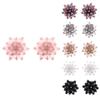 JMXD-Crystal Bead Earrings Summer Earrings Women's Exaggerated Jewelry Earrings