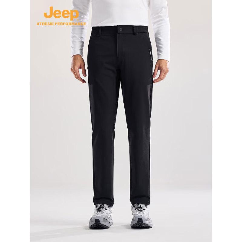 JEEP Men s P530934011 High-Elastic Windproof Hiking Pants M