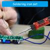 Soldering Iron Set,12 in 1 Cordless Butanes Gas Soldering Iron Temperature Adjustable Welding Torches Tool