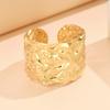 Baroque Leaf 18K Gold-Plated Stainless Steel Ring