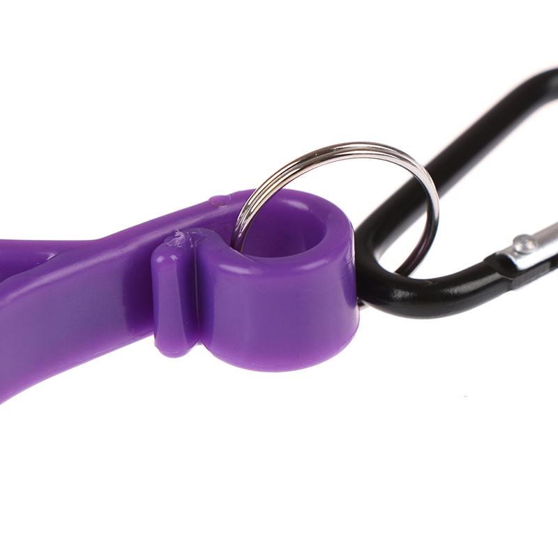 Stojan na golfové rukavice, golfové nářadí, plastový držák na golfové rukavice s přezkou na klíče