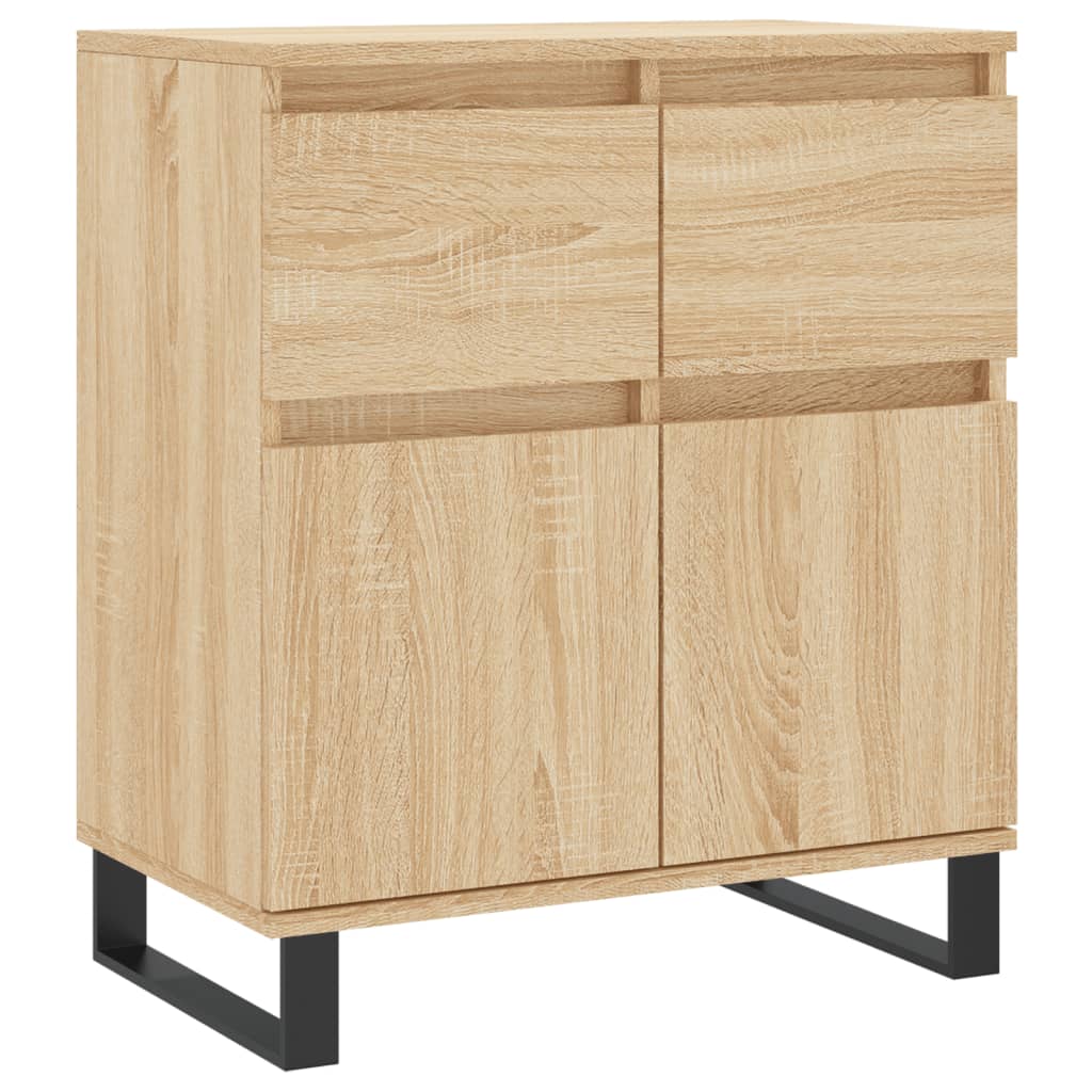 Chest of Drawers, Sonoma Oak, 60X35X70 Cm, Wood-based Material
