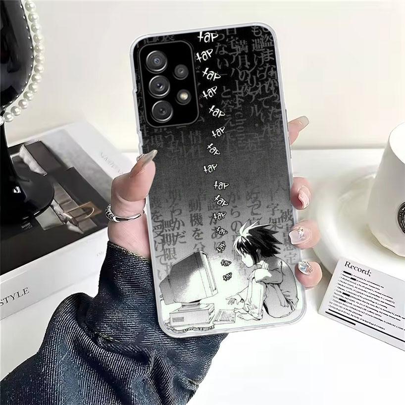 N-Note D-Death L Lawliet For Samsung Galaxy A52S A42 A32 A22 A12 A02S A51 A50S Phone Case A41 A31 A21S A30S A20S A20E A70 A71 A4