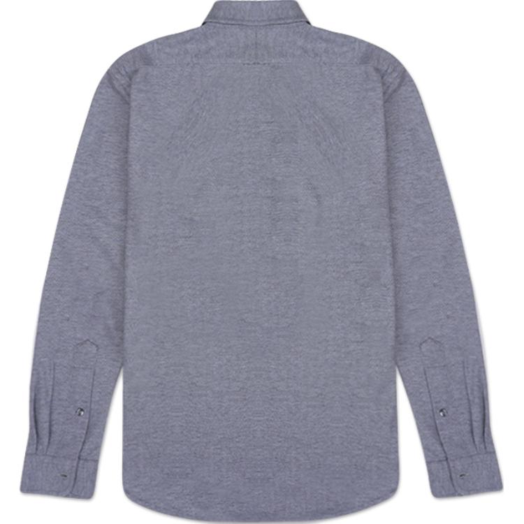 Polo Ralph Lauren Pattern Embroidered Pointed Collar Long Sleeve Shirt Men shirts Gray 710718721-011