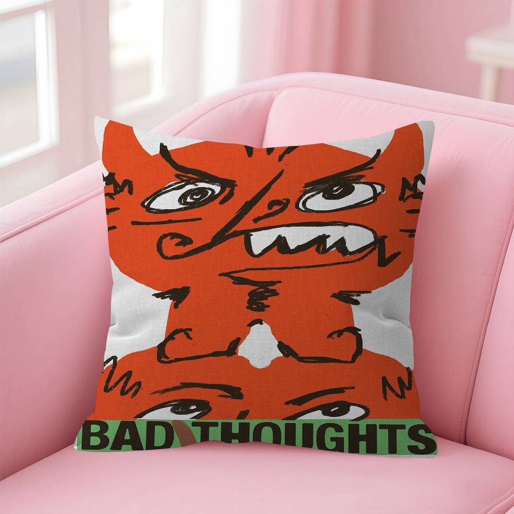 Retro Abstract Nourishing Soul Classic Wall Art Pillow Cover Design Cushion Cover Decor Holiday Decorati