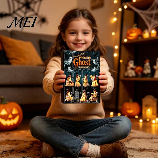 Halloween Gifts for Teens Advent Calendar 2026, 24 Day Countdown Box with Spooky Party Favors Ghost Mini Figures, Collectible Toy Set Kids Tabletop