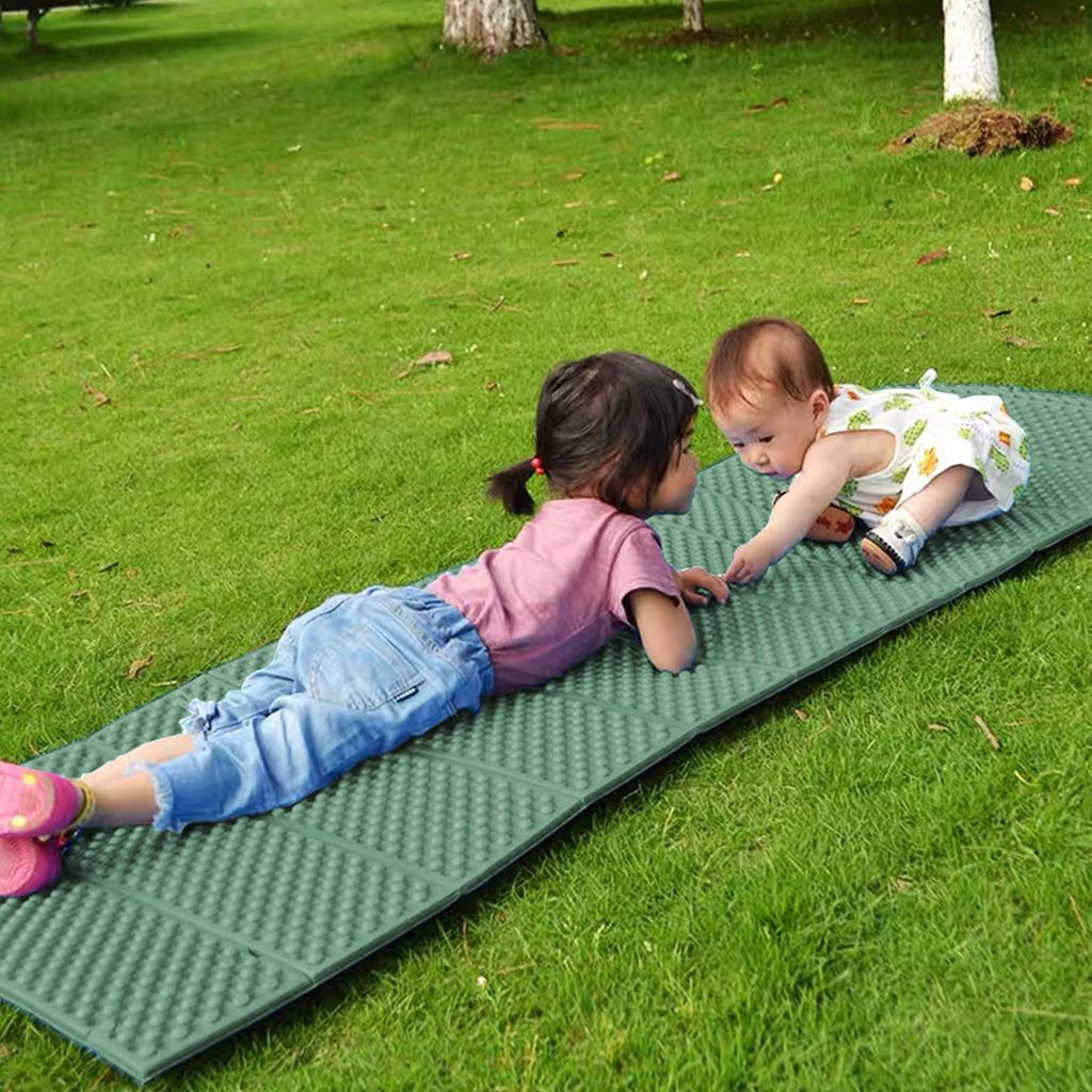 LEEPWEI Camping Outdoor Leisure Mat for Car Extra Thick Includes Storage Bag and Elastic and Insulated Green Mat, Mat, Camping, 20mm, Band,