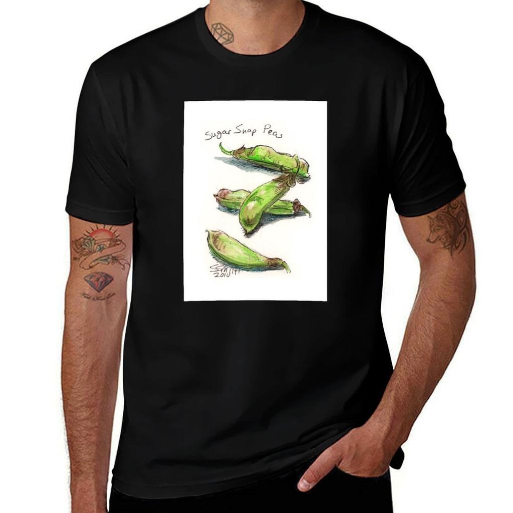Sugar Snap Peas Tshirt Relaxed Casual Short Sleeve Tee