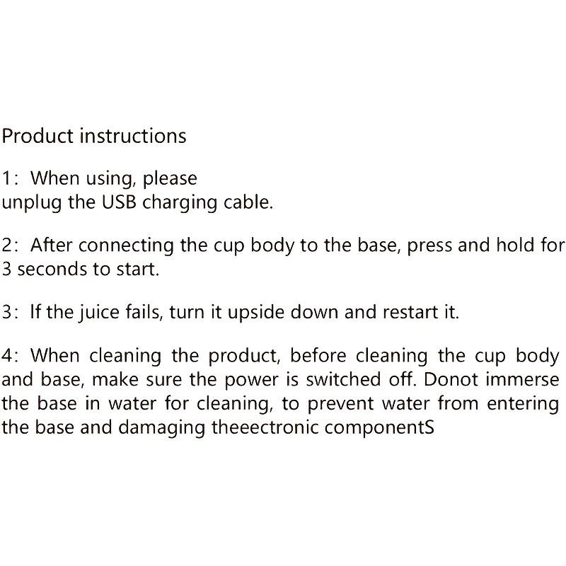 Individual USB Rechargeable Blender, Portable Fruit And Vegetable Juicer Cup with 6 Blades And Travel Lid, Handheld Blender for Travel, Gym