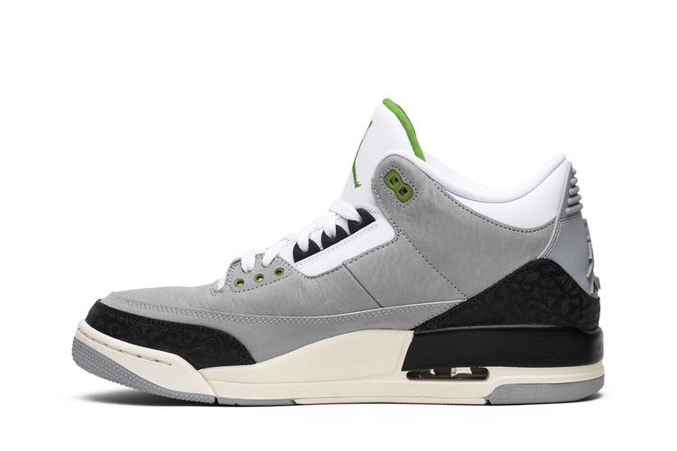 Men's Sneakers Nike Jordan 3 Retro Chlorophyll Light Smoke Grey/Chlorophyll-Black-White