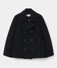 UNIFORM BRIDGE Wool Pea Coat Dark Navy