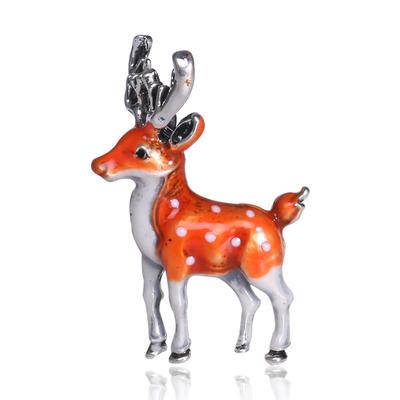 3 dostupné barvy Roztomilé malé jelenové brože pro ženy Bucks Sika Deer Zvířecí brož Pin Kabát Příslušenství Dětský dárek