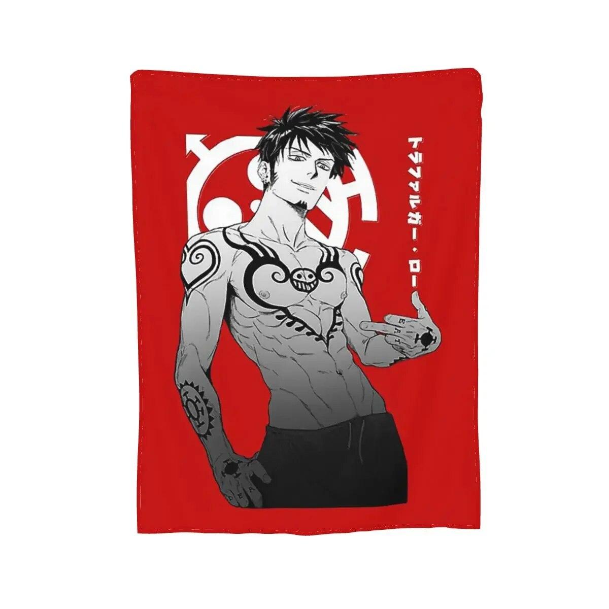 

Одеяло Trafalgar Law, мягкое теплое фланелевое одеяло, плюшевое одеяло для кровати, гостиной, пикника, путешествия, домашнего дивана 75x100cm 30x40in