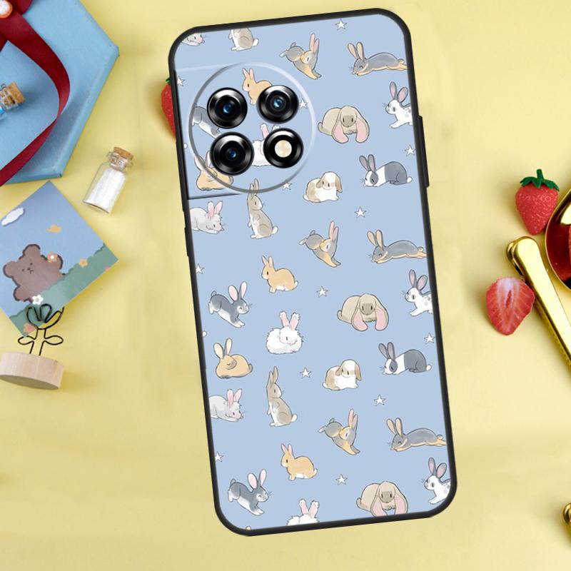 Rabbits Bunnies Case For OnePlus Nord 5 CE 2 3 4 Lite N20 N30 OnePlus 10T 12R 13R 13T 10 11 12 13 15 Cover
