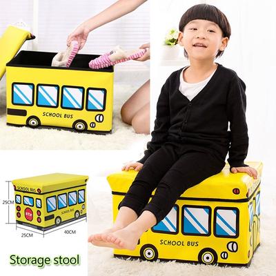 Dětské hračky Skládací Cartoon Toy Úložná stolička Car Travel Dokončovací úložný box