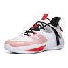 New Anta Swoosh 2.0 Anti Slip Wear Resistant Low Top Performance Basketball Shoes Men's White Red Black 112231606-4