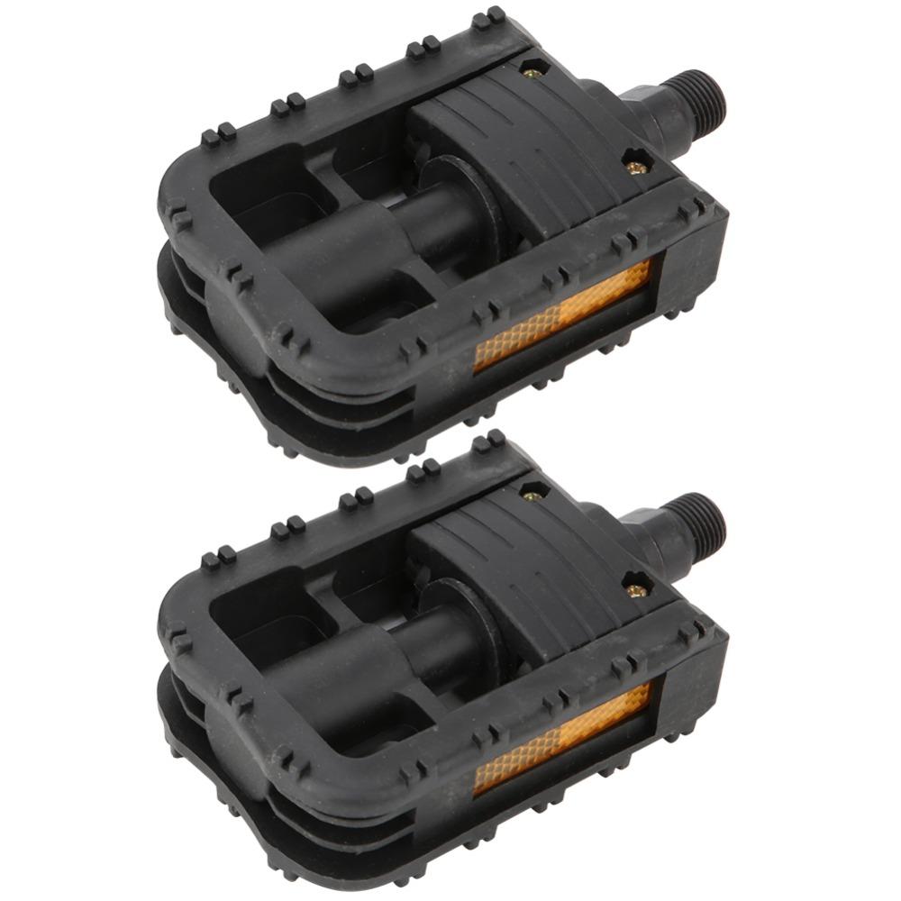 1 Pair Plastic Mountain Bicycle Pedals Bike Platform Pedals  for Mountain Bikes,Road Bikes,E-Bikes