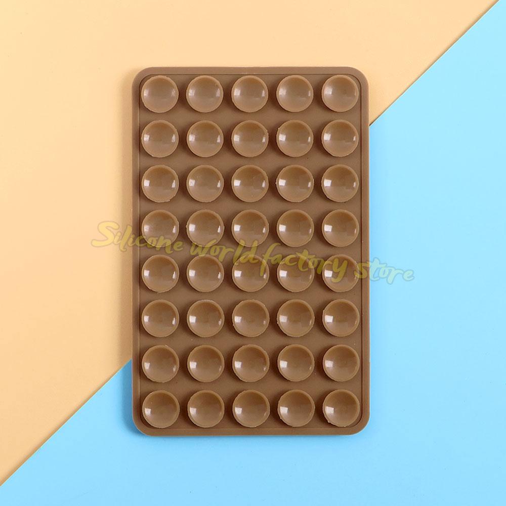 Silicone World Double-sided Silicone Suction Pad For Mobile Phone Fixed Pad Suction Cup Wall Stand Square Anti-Slip Back Sticker