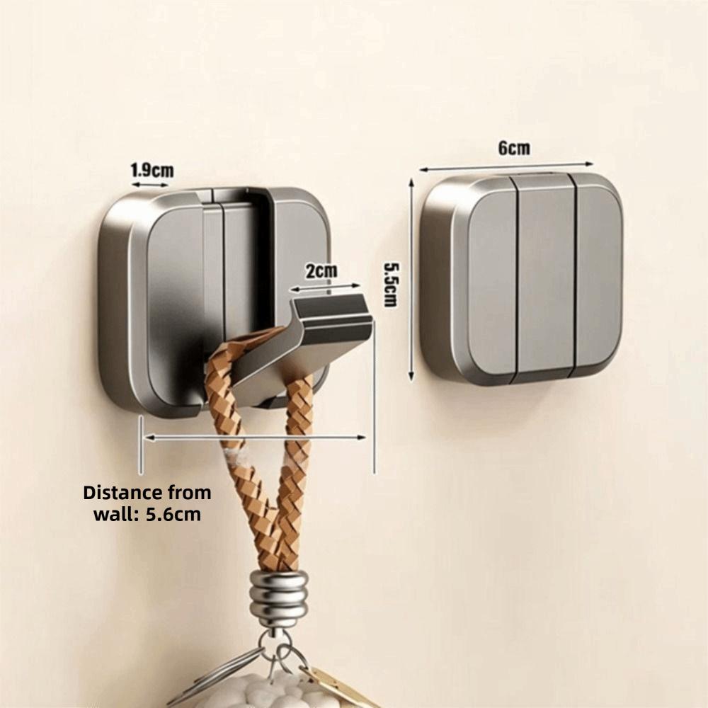 Self-adhesive No Drill Wall Hook Hidden Punch Free Hidden Rack Premium Hanging Rack Entryway