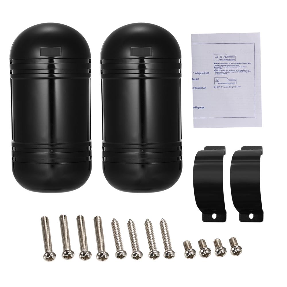 Wired Double Beam Photoelectric Infrared Sensor Alarm Barrier Detector for Gate Burglar Alarm