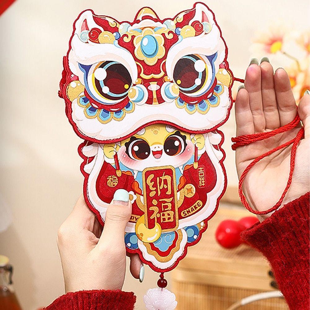 Traditional 2025 Snake Year Red Envelopes Blessing Red Packet  Spring Festival Supplies