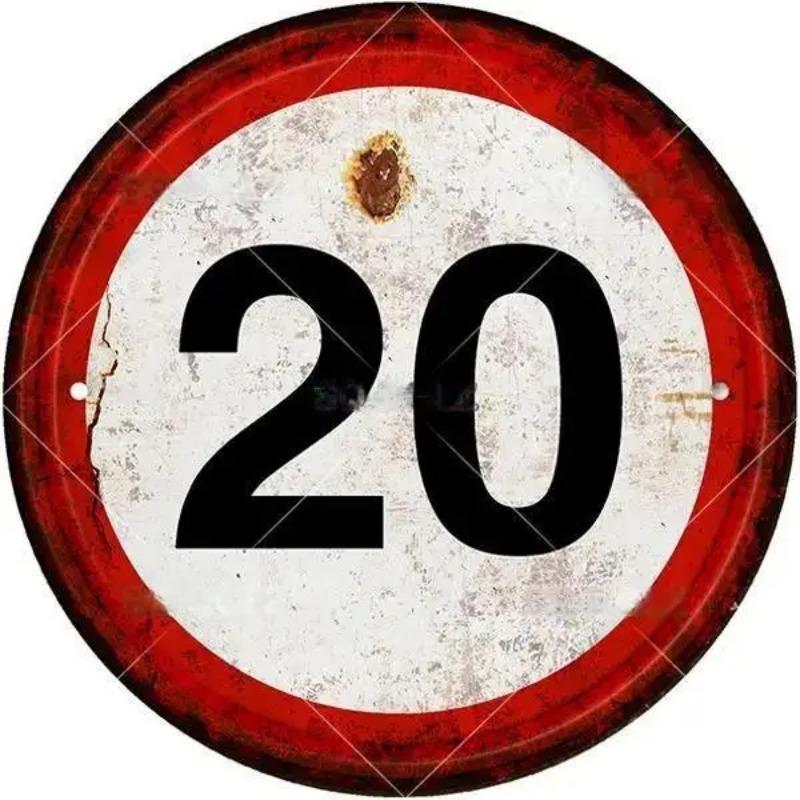 Holzschild „STOP“ mit Warnung, rund, für Garage, Vintage, Holzschild, Blechschild, Wanddekoration für Zuhause, Bar, Kneipe, Ladenschild, Männerhöhle, Yad, Outdoor, für Tür