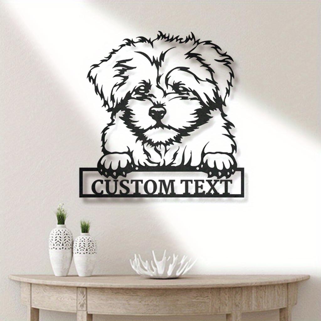 Custom Bolonka Zwetna Dog Metal Sign, Personalized Name Plate Wall Decor