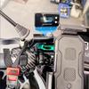 Bike Smartphone Holder Bike Clamp Bar Mirror Mount Aluminum Bicycle