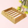 Bambus Seifenbox Stämme Starke Tragfähigkeit Auslauflöcher Leicht zu reinigen Holzschale Ablageregal Haushaltswaren Tragbare Seife