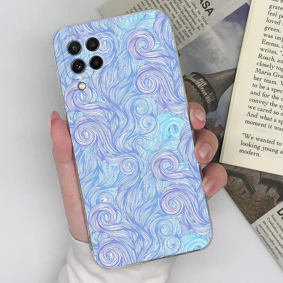 Phone Case For Samsung Galaxy A22 4G 5G Cover Silicone Transparent Fashion Love Heart Butterfly Protective For Samsung A 22 Capa