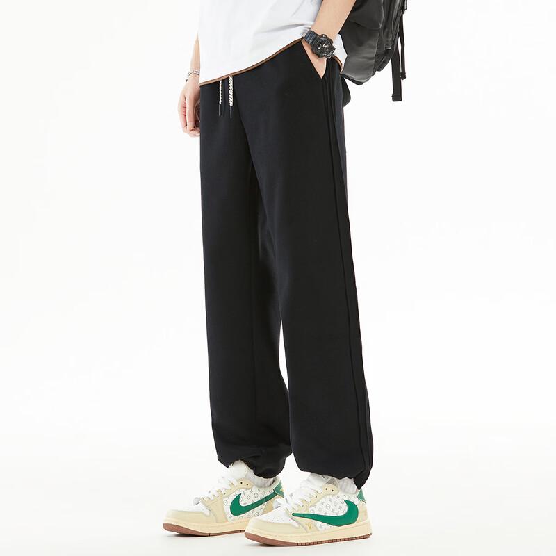 Men s Drawstring Straight-Leg Casual Pants M