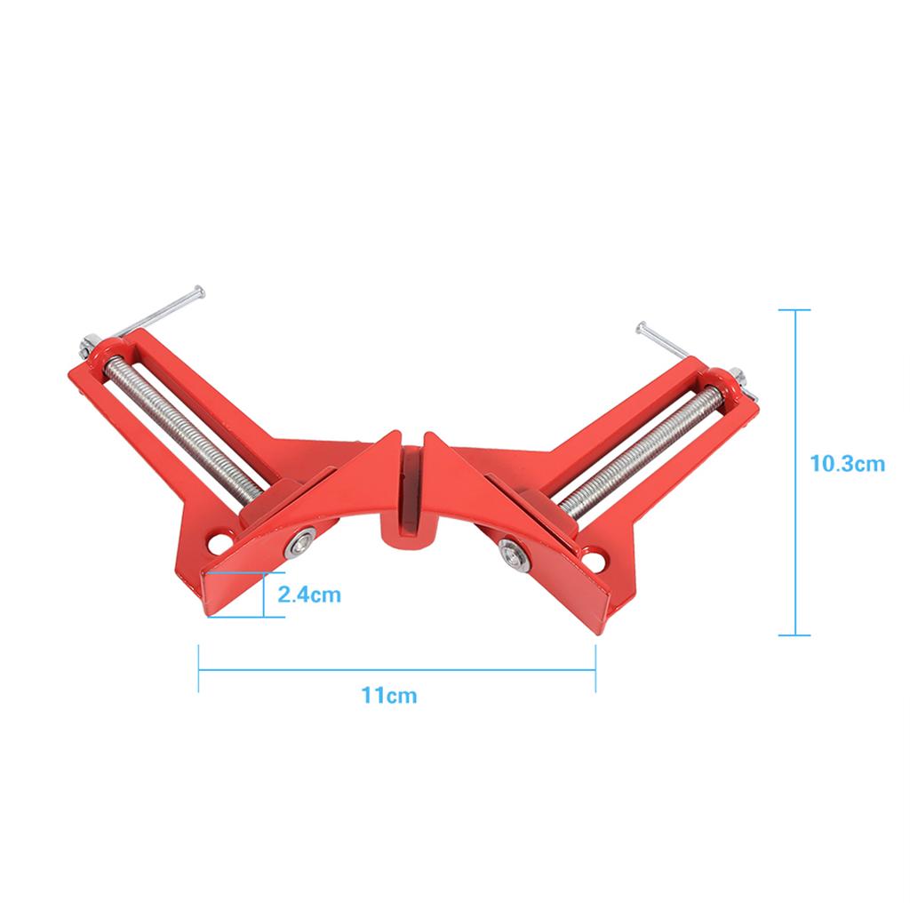 Red 90 Degree Right Angle Corner Clamp Fixture Picture Frame Holder WoodworkingTool Hot