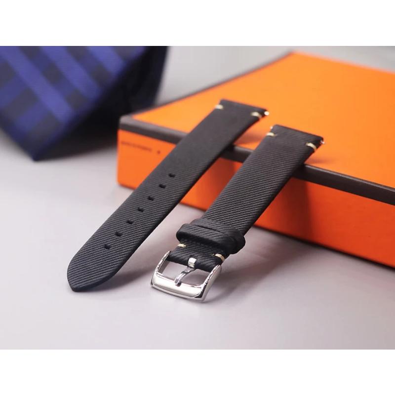 

Ремінець для годинника Тонкий годинник Французька теляча шкіра Твіл 18 мм 19 мм 20 мм 21 мм 22 мм Швидкоз’ємний шкіряний ремінь GT2 Чорно-червоний ремінець для годинника 18mm