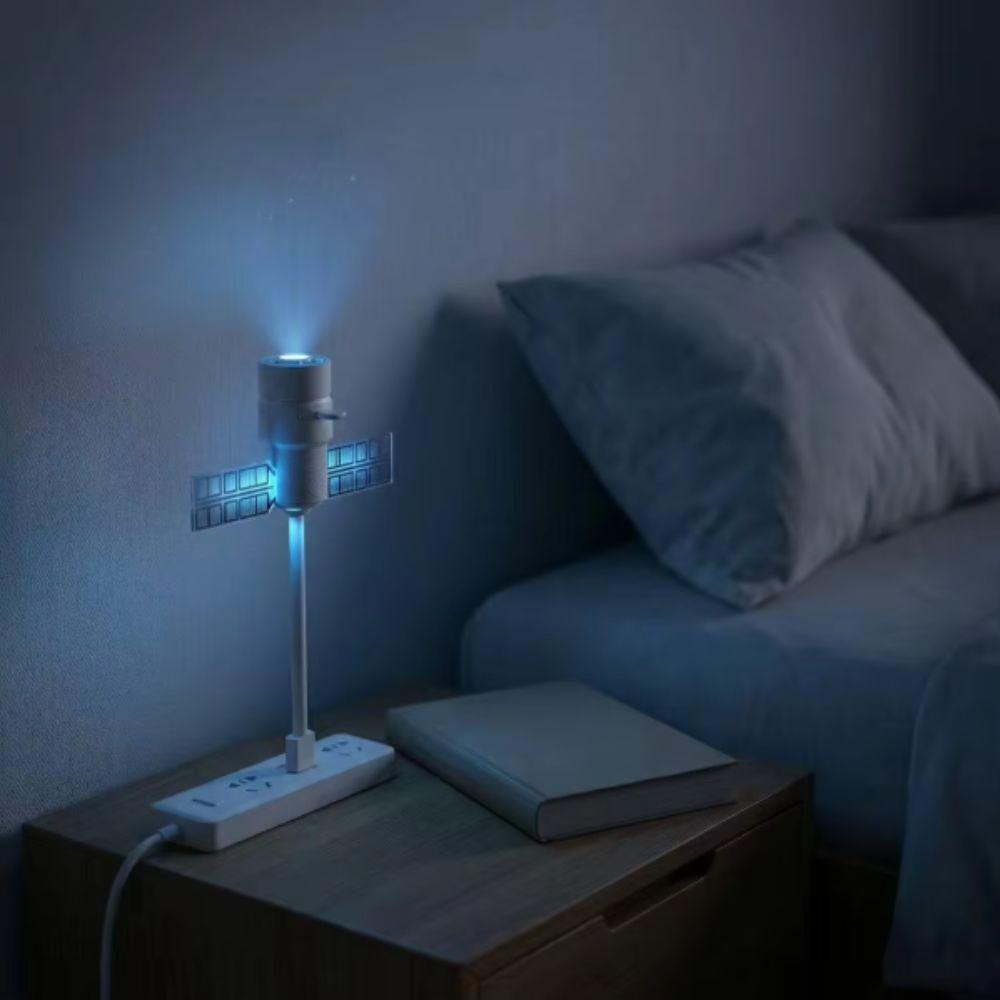 360 Degree Rotation Night Light Adjustable Focus Satellite Projector Nighttime Use