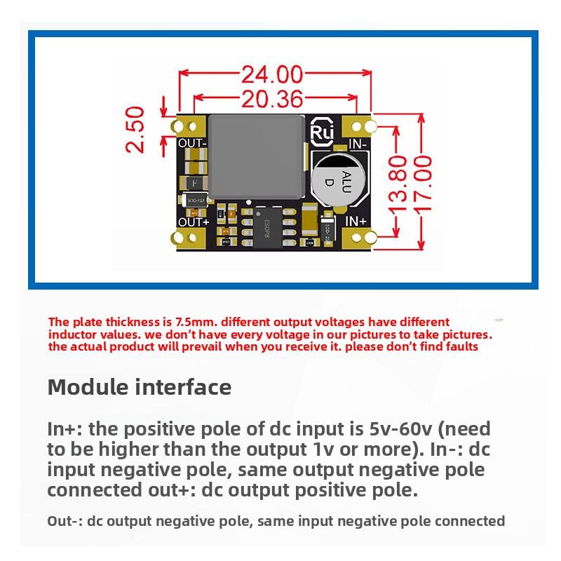 Mini DC-DC Power Supply Module Voltage Regulator Board LM2596S 12/24/48V to 12/5/3.3V