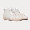 Bradley Unisex Mid Top Leather Sneakers Sceu221bm01 Whb